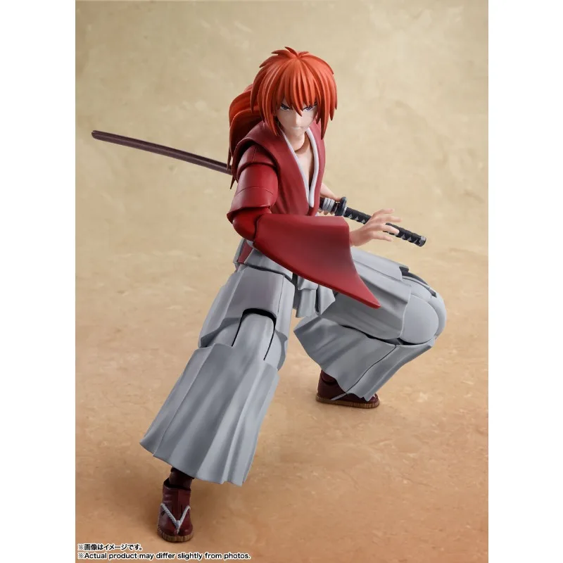 Bandai Original Genuine Anime Rurouni Kenshin Himura Kenshin S.H.Figuarts 13.5cm Collections Models Action Figures Toy Xmas Gift