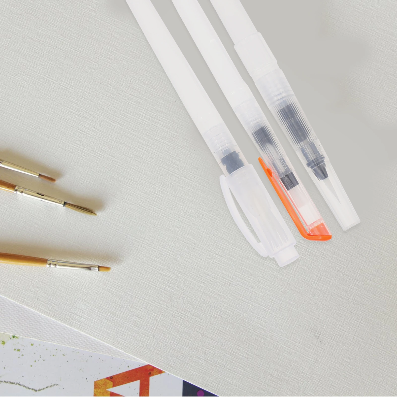 

9 Pcs Watercolor Paint Pen Set Painting Pencils Plastic Watercolour Brush Pens Child