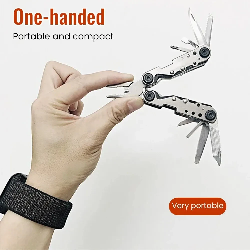 JCD Mini Multifunction Folding Pliers Plier Outdoor Camping Tactical Survival Hunting Tools Stainless Steel Multi-tool Knife