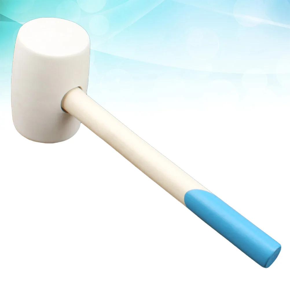 مطرقة تركيب البلاط سعة 16 أونصة، مطرقة مطاطية شديدة التحمل، مقبض خشبي قوي لتجديد المنزل ومشاريع النجارة #2