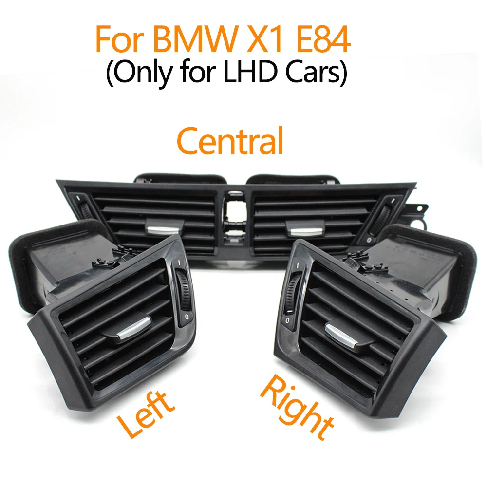 LHD Dashboard Central Left Right Conditioner Air Vent Grill Outlet Complete Assembly For BMW X1 E84 64229258354 64222991235