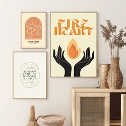 FireHeart Prints Sarah J Maas inspired Poster From Now Until the Darkness Claims Us Art Canvas Painting Bookish Quote Decor