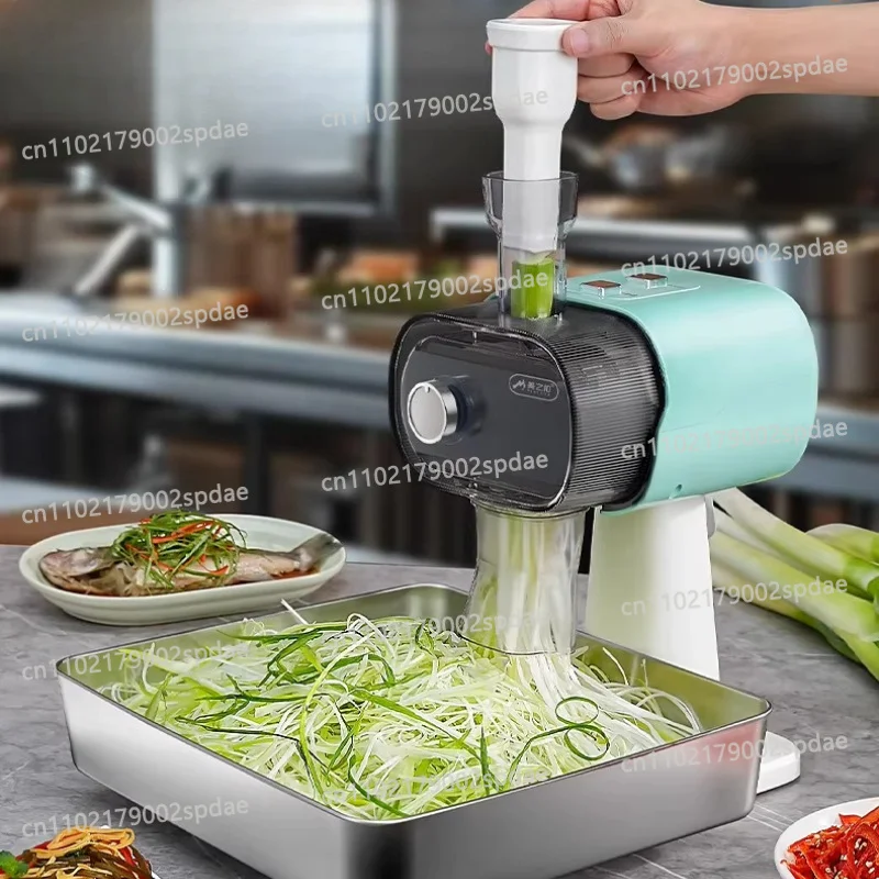 Scallion Shredder Vegetable Cutter Roast  Green Onion Chili Electric Bean Sprout Shredder Commercial Fully Automatic Scallion