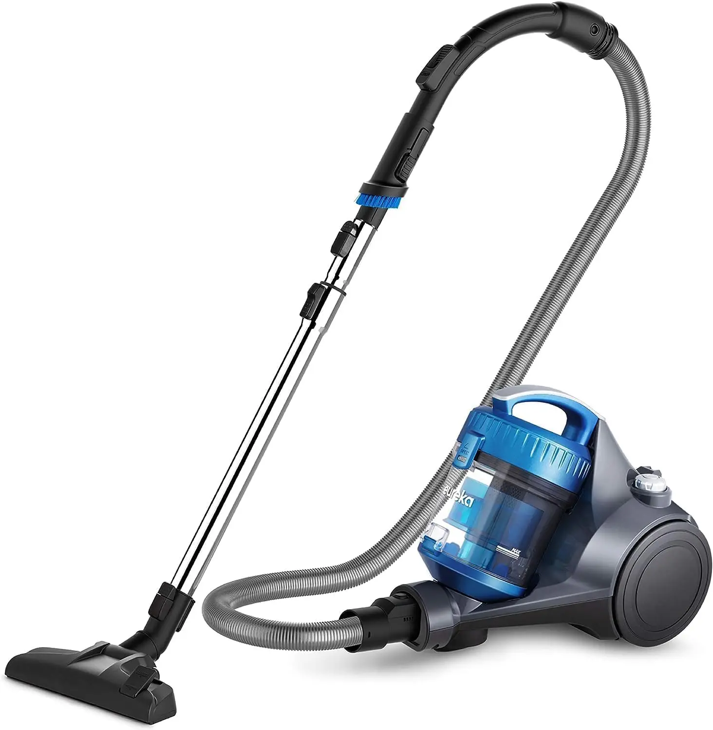 

2.5L Lightweight Bagless Canister Vacuum Cleaner for Carpets and Hard Floors, Blue
