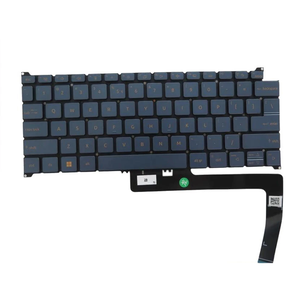 

Monochrome Backlit N21H2 Keyboard For ACER SF514-56T QF01P_A13BW SN7101B 152000022K35 NKI111B00A NK.I111B.00A English US Blue