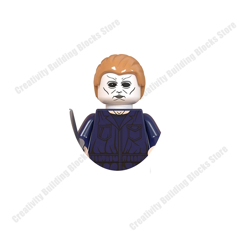 NEW Pumpkin Man Witch Vampire Mini 3D DIY Halloween Cartoon Figures Model Building Block Toys Children's Birthday Gifts Boys