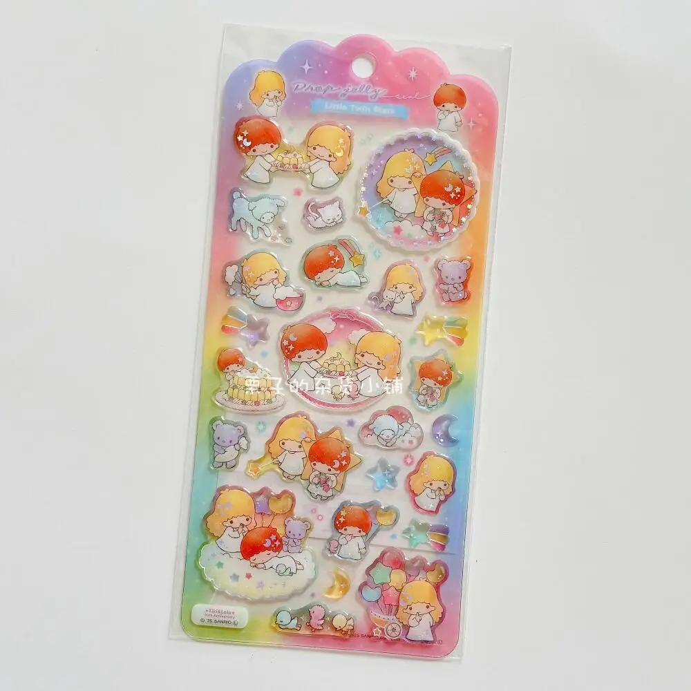 سانريو ليتل توين ستارز الحلو حلم ستار بريق ثلاثية الأبعاد ملصق اليدوية ملصق اللعب جراب هاتف لوح التزلج DIY الديكور الإبداعي #5