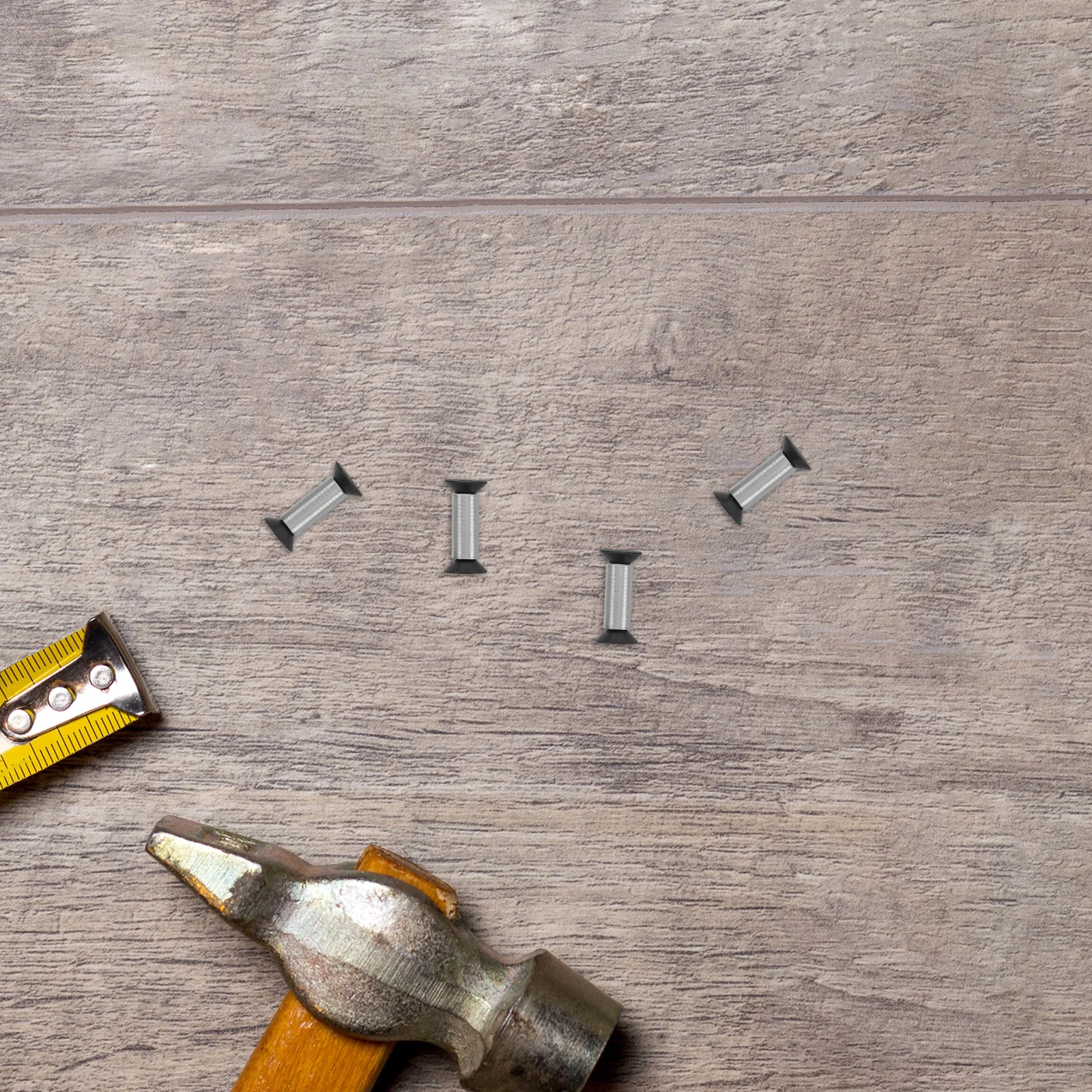 

4pcs Knife Handle Rivets Metal Fasteners Replacement For Diy Kitchen Knife Repair Durable Fixing Screws Hand Tool Set