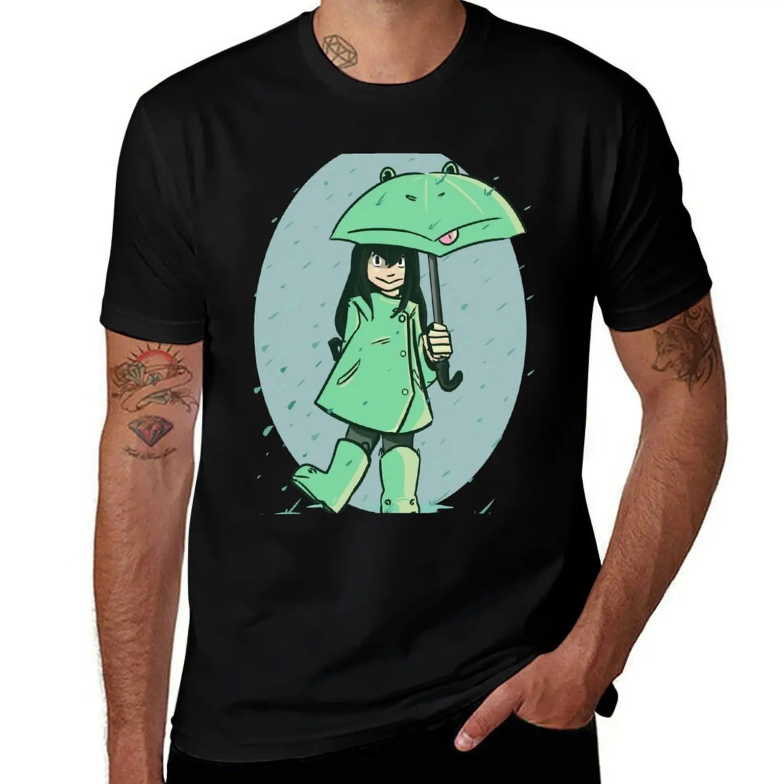 

rainy season hero froppy T-Shirt customs sports fans anime clothes cute clothes t shirts for men cotton
