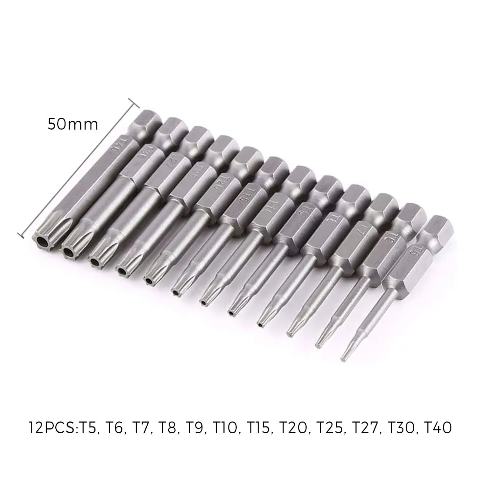 Binoax 50/75/100/150mm Security Tamper Proof Magnetic Screwdriver Set Drill Bit Screw Driver Bits Hex Torx Flat Head