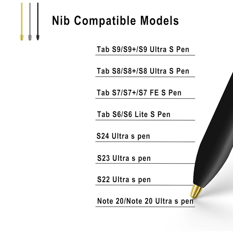 استبدال أسنان/نصائح معدنية لجهاز Samsunggalaxy Tab S9/S9FE+/S9 Ultra /S8/S8+/S8 Ultra(4+10 قطعة مجموعة)