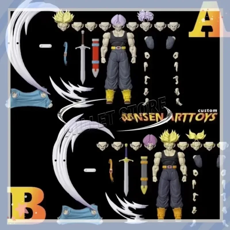 Tonsen Arttoys Kamione Dragon Ball Z Super Saiyan SSJ SSJ2 Trunks 05a 05b Action Figure for Tonsenarttoys view 3
