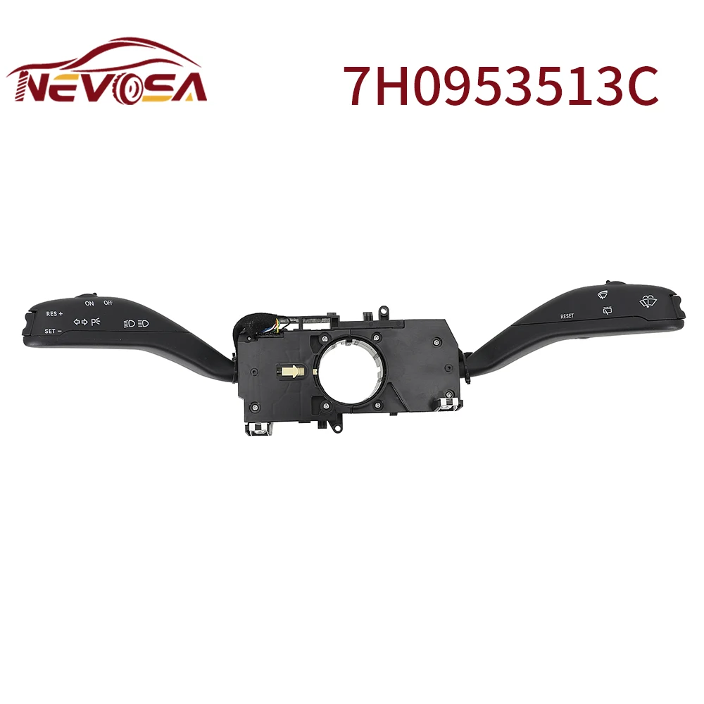 NEVOSA przełącznik kombinowany kierunkowskaz przełącznik sterowania wycieraczkami dla SEAT IBIZA IV SKODA FABIA VW TRANSPORT 6RD 953503 B 7H 0953513 C