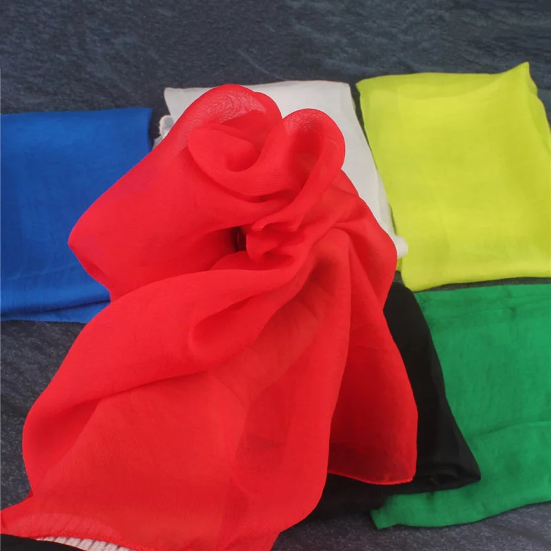 60*60cm Super Soft Silks Magic Tricks Scarves For Magician Magic Accessories Close-up Stage Illusions Gimmicks Mentalism Props