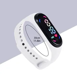 Initial Heart Children's Watch Cartoon Waterproof Electronic Digital Wristwatches Student Kids' Watches Running montre enfant