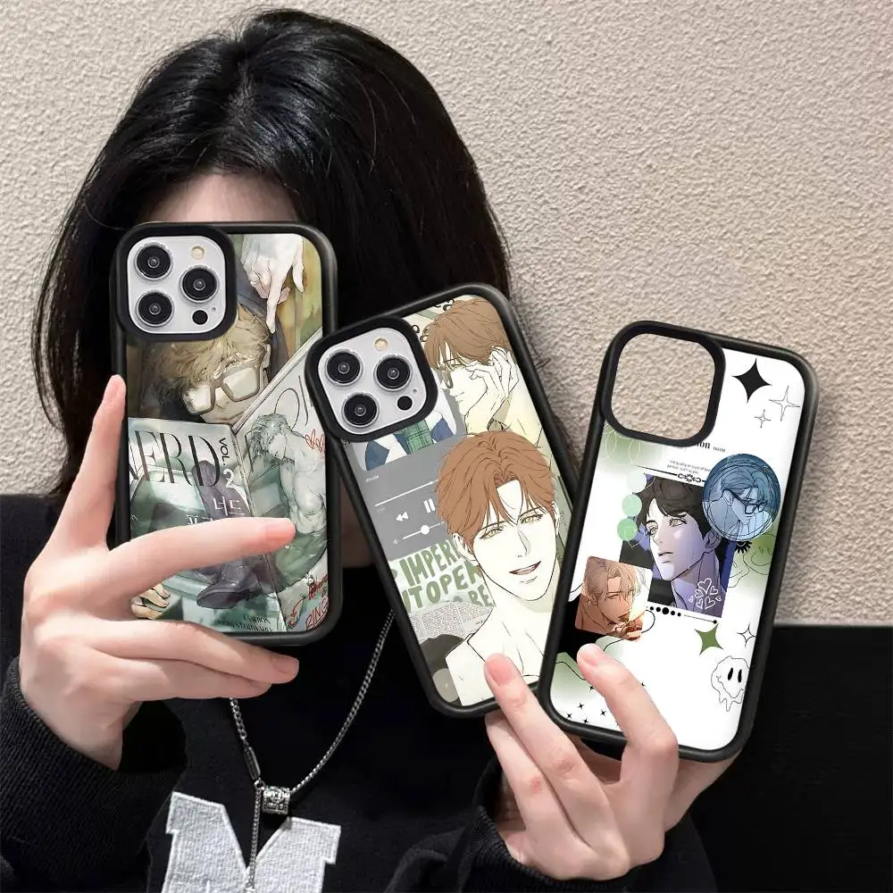 Funda de Teléfono con Diseño de Anime Nerd Project Bl para iPhone 17 16 15 14 13 12 11 Pro Max Mini Plus, Fundas Rígidas para Celulares