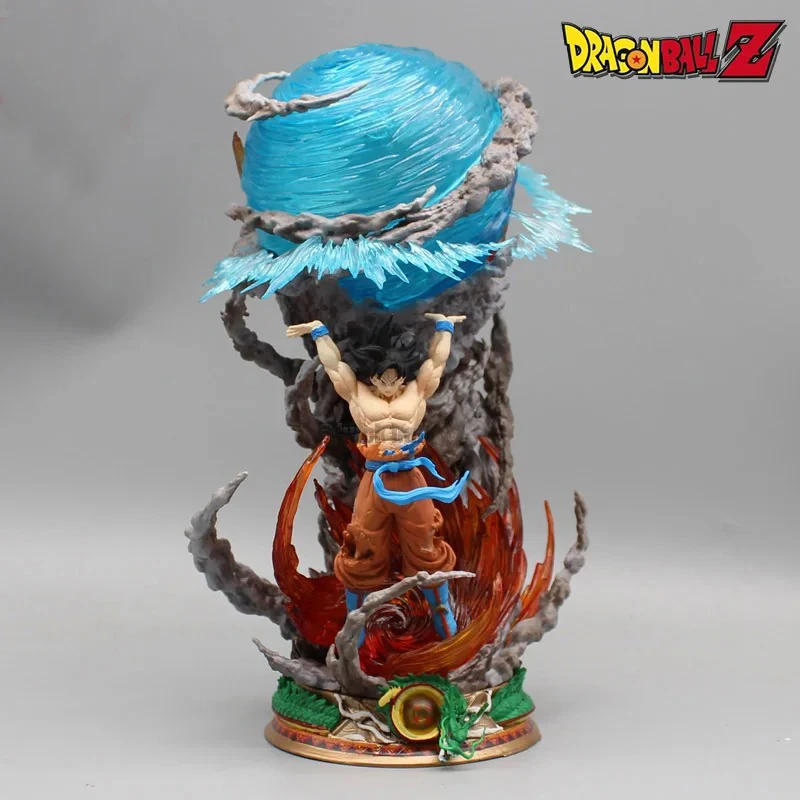 Figuras de Dragon Ball Goku de 25cm, figuras de acción de Anime Sou Goku Super Saiyan, modelo Genki Bomb GK, colección de figuras, juguetes, regalos