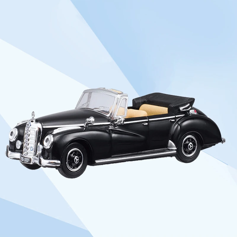 

Die-cast Car Model 1:87 Simulation Type 1955-300C Limousine Cabriolet Classical Retro Cars Model Vehicle Toys for Collection