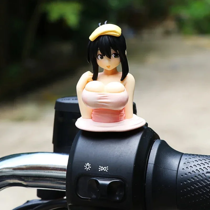 Sexy Anime Girl Statue Indoor or Motorcycle Breast Shaking Hentai Ornaments for Weebs Kanako Collection Model Kawaii Figurines