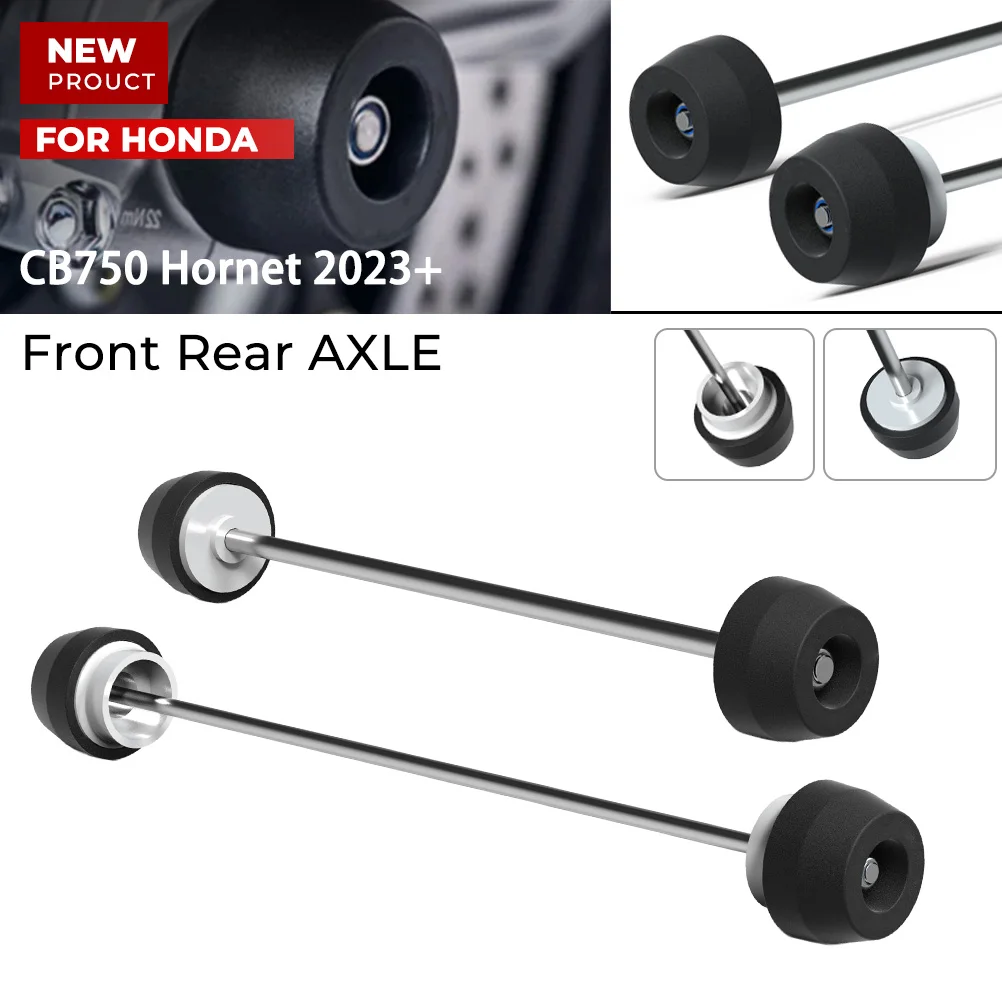

High Quality CNC Aluminum Front Rear Axle Sliders For Honda CB750 Hornet 2023+ Motorcycle Crash Protectors Suite