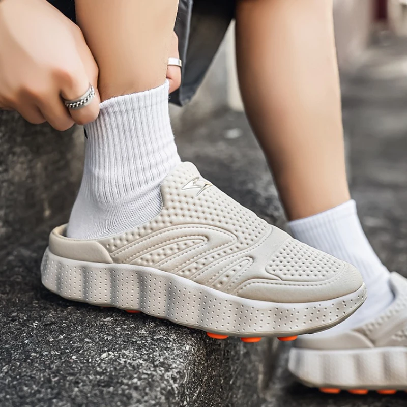 Summer Fashion Slippers Men Outdoor Lightweight Anti-slip Low-top Shoes Shoes Men Water-resistant Lightweight Casual Shoes Men
