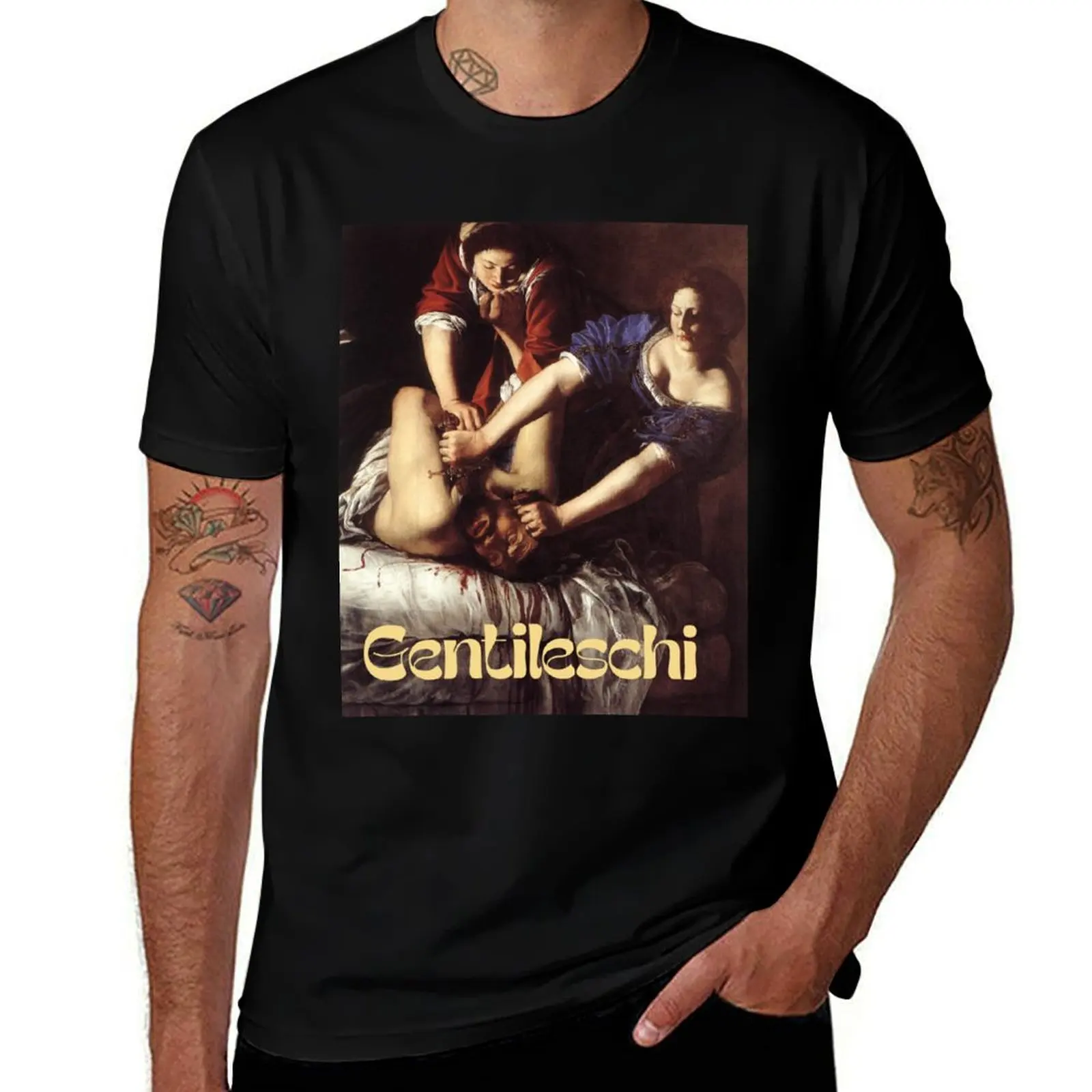 

Artemisia Gentileschi - Джудит Убийщая голографическая площадь Классика. Футболка футболки хлопок 100% футболка