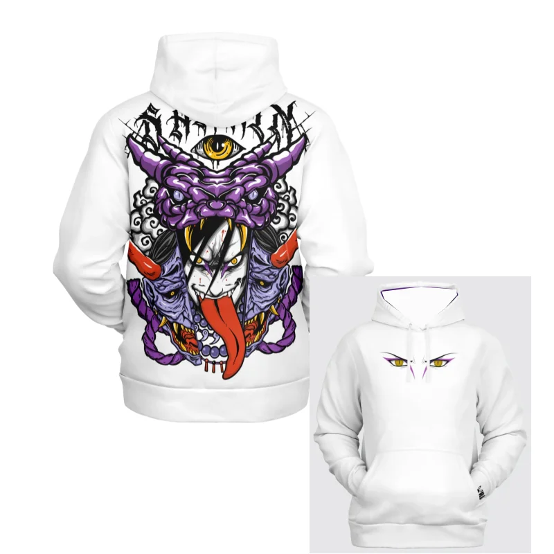 

2025 autumn new anime Naruto Orochimaru oversized hooded sweater adult children Y2K street fashion long-sleeved T-shirt