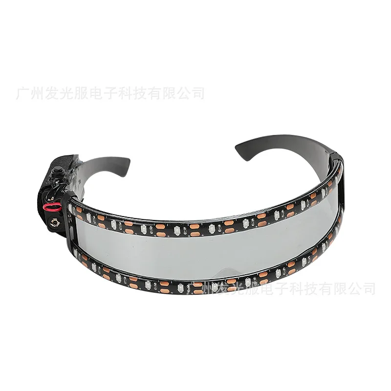 

LED luminous gloves luminous glasses battery half finger white light gloves Christmas Halloween bar KTV props