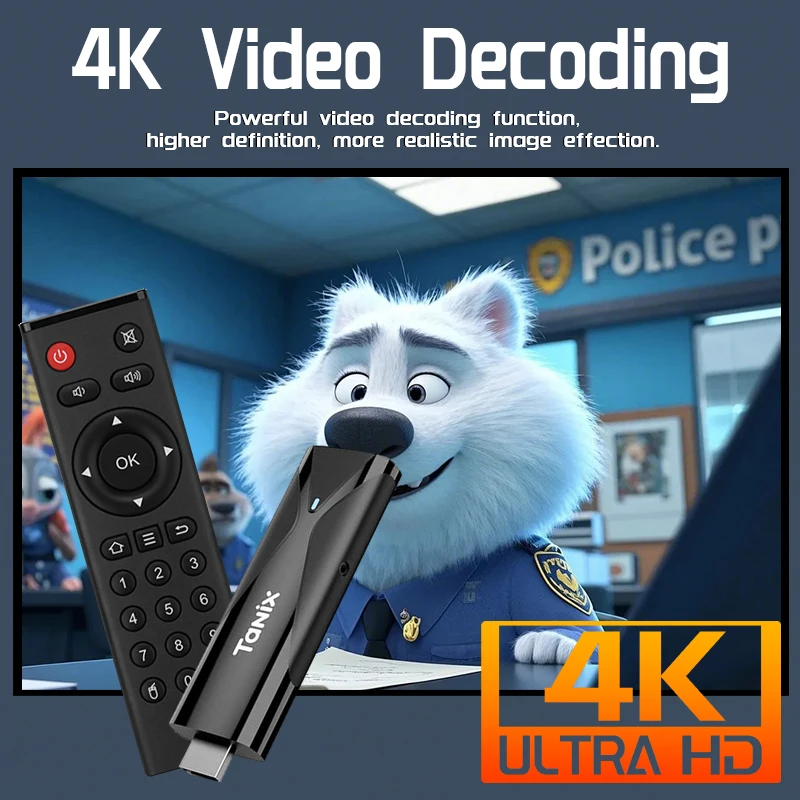 Tanix TX8 Mini TV Stick 2G 16G Allwinner H313 Android 10 4K Smart Mini TV Box 2.4 G Wifi BT 5.0 Dongle Media Player Set TOP BOX