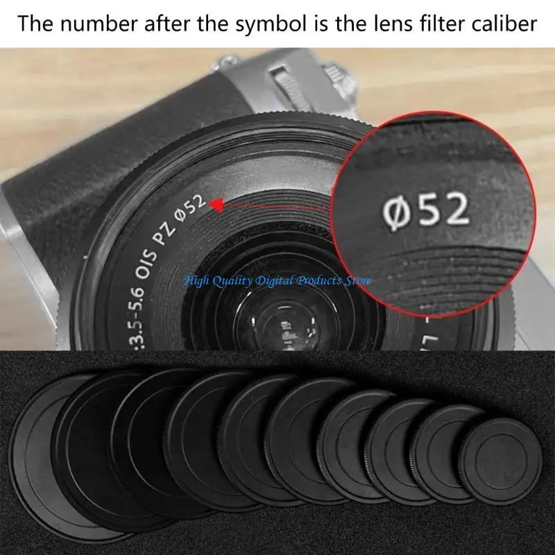 U2je Linsenabdeckung Staubdestellter Aluminium -Objektivschutz für DSLR -Spottingeleskope