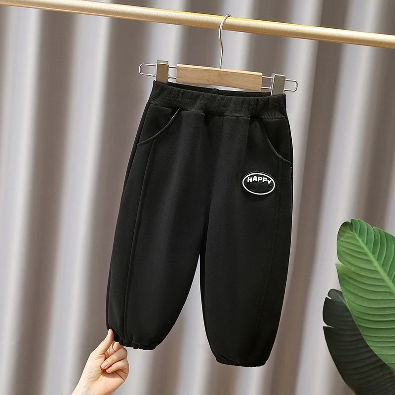 

New Autumn Winter Baby Boys Clothes Children Casual Thicken Warm Pants Toddler Girls Clothing Infant Trousers Kids Sportswear