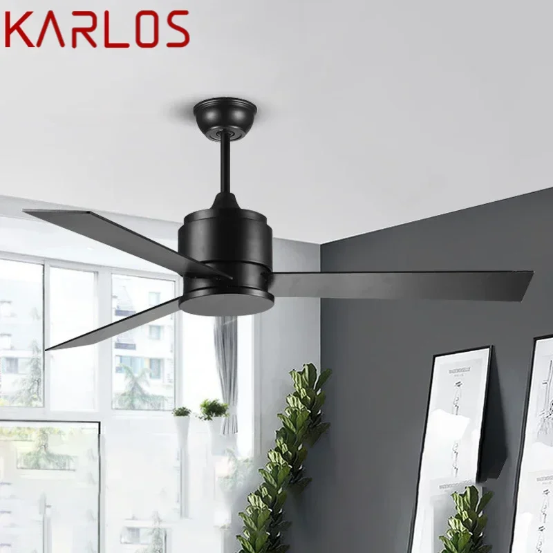 KARLOS Nordic Without lights Ceiling Fan Modern Minima lism Living Room Bedroom Study Cafe Hotel