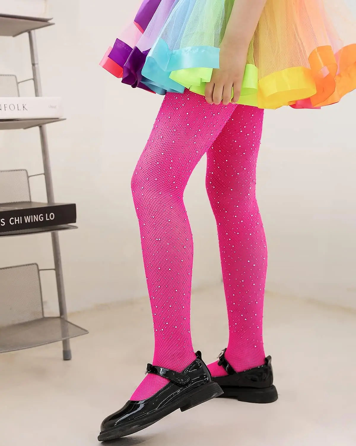 Girls Tights Kids Sparkle Tights High Waist Pantyhose Rhinestone Fishnet Stockings Toddler Tights Girl Children Leggings Girls