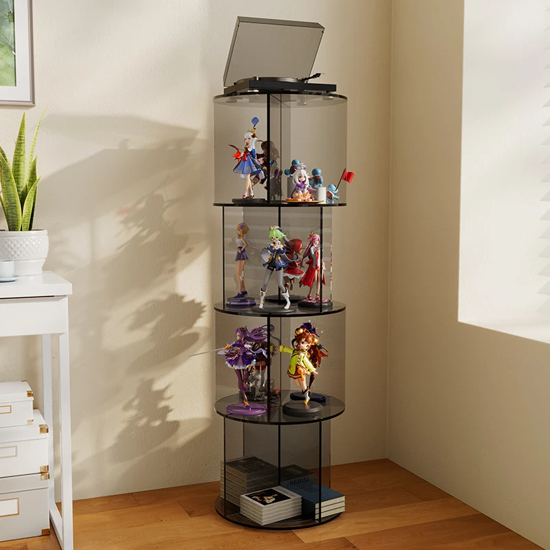 New rotating bookshelf shoe bag storage multi-layer