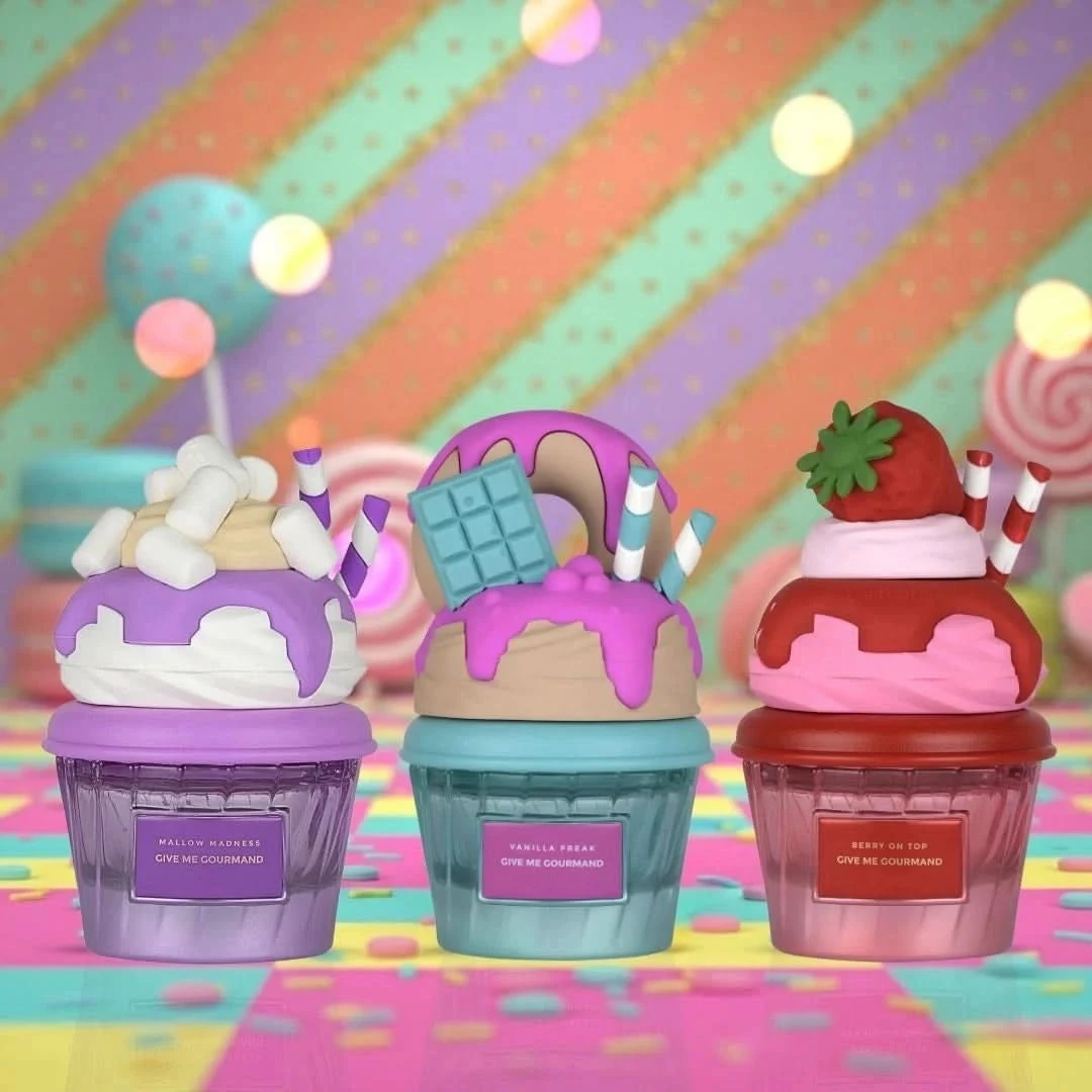 Set de Regalo de Perfume para Mujer de 3 Piezas: Berry On Top + Mallow Madness + Vanilla Freak | Fresa, Malvavisco, Vainilla Cupcake