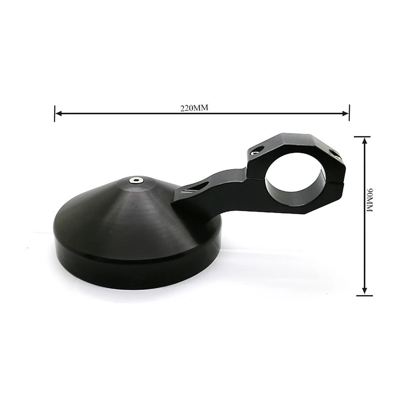 ATV UTV مرآة الرؤية الخلفية المستديرة باستخدام الحاسب الآلي 1.75/2 بوصة الذهب الأحمر المرايا الجانبية لياماها YXZ1000R ل بولاريس RZR 900 1000 الحارس 570 #6