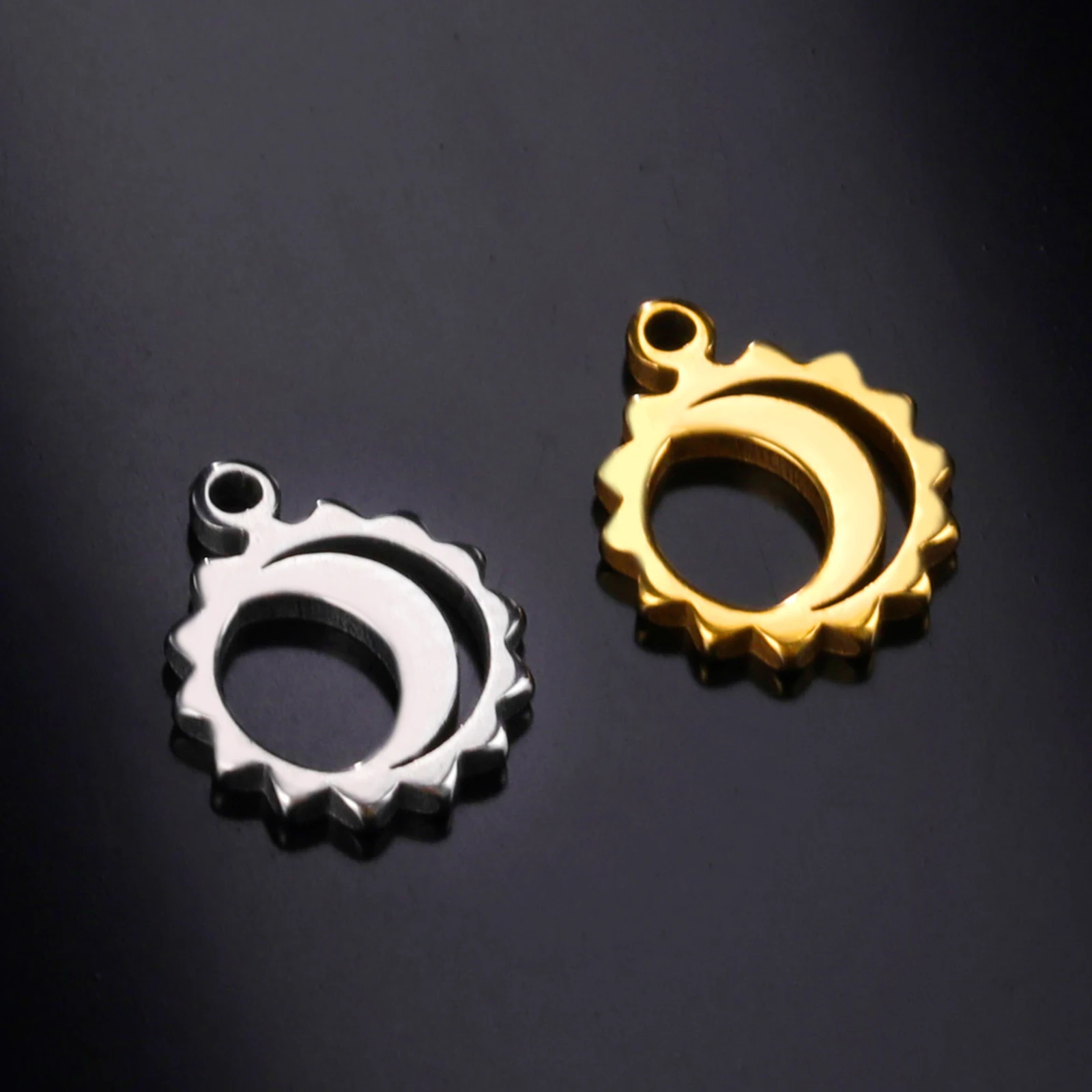 5pcs Stainless Steel Charms for DIY Jewelry Making