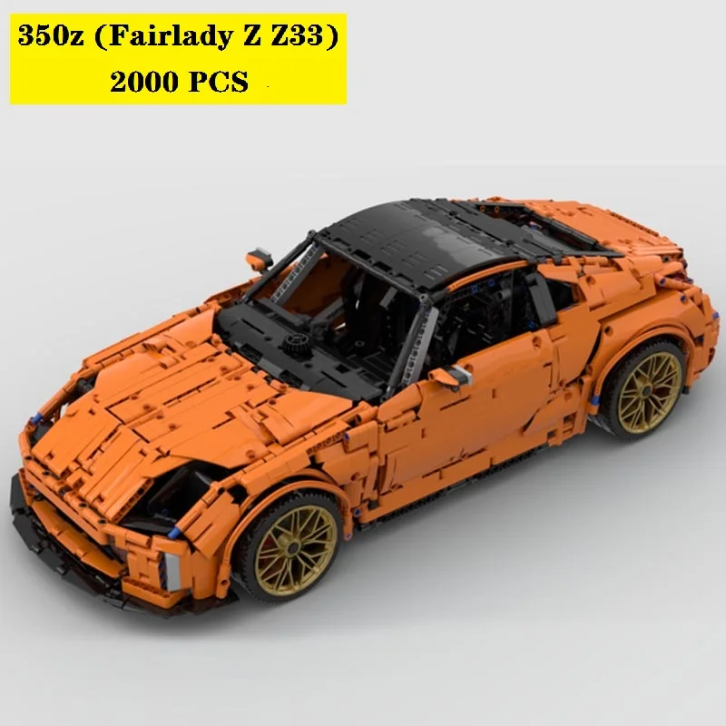 

350z (Fairlady Z Z33) 1:8 Supercar Racing Car Sport Model MOC-123305 Building Blocks Bricks Kid Educational Toy Birthdays Gifts