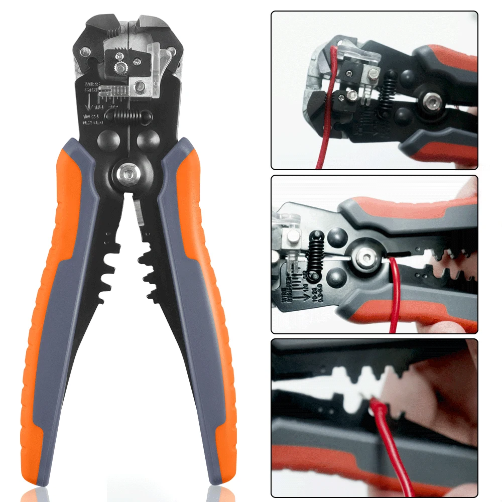 Crimper Kabelschneider, verstellbar, automatischer Abisolierer, multifunktionales Abisolieren, Crimpzange, Terminal-Handwerkzeug – Detail 8