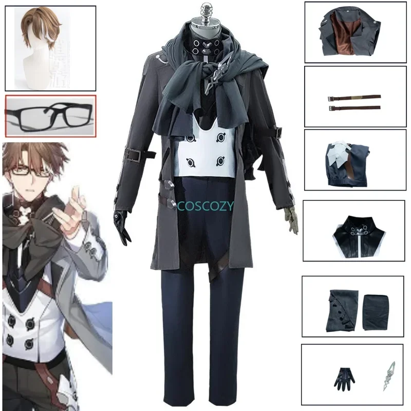 Honkai star rail Welt Yang cosplay costume wig game star rail game in the name of the world Welt suit glassess hair clothing set