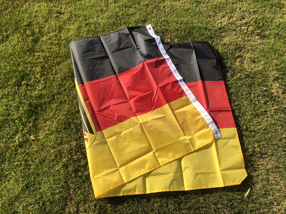 SKY FLAG Germany National Emblem Flag 3x5Fts 90X150cm double penetration polyester hanging Germany National Emblem Flag banner