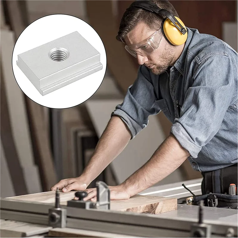 

A20F-12 шт. Гайки с Т-образными пазами, скользящие гайки с Т-образной направляющей M6, алюминиевые гайки с прорезями, направляющие, гайки с пазами для мебели