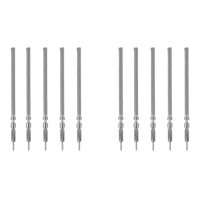 ABRE-10Pcs Watch Winding Stems Replacement For ETA 6497 6498 Seagull ST36 Watch Movement Repair Tool Parts