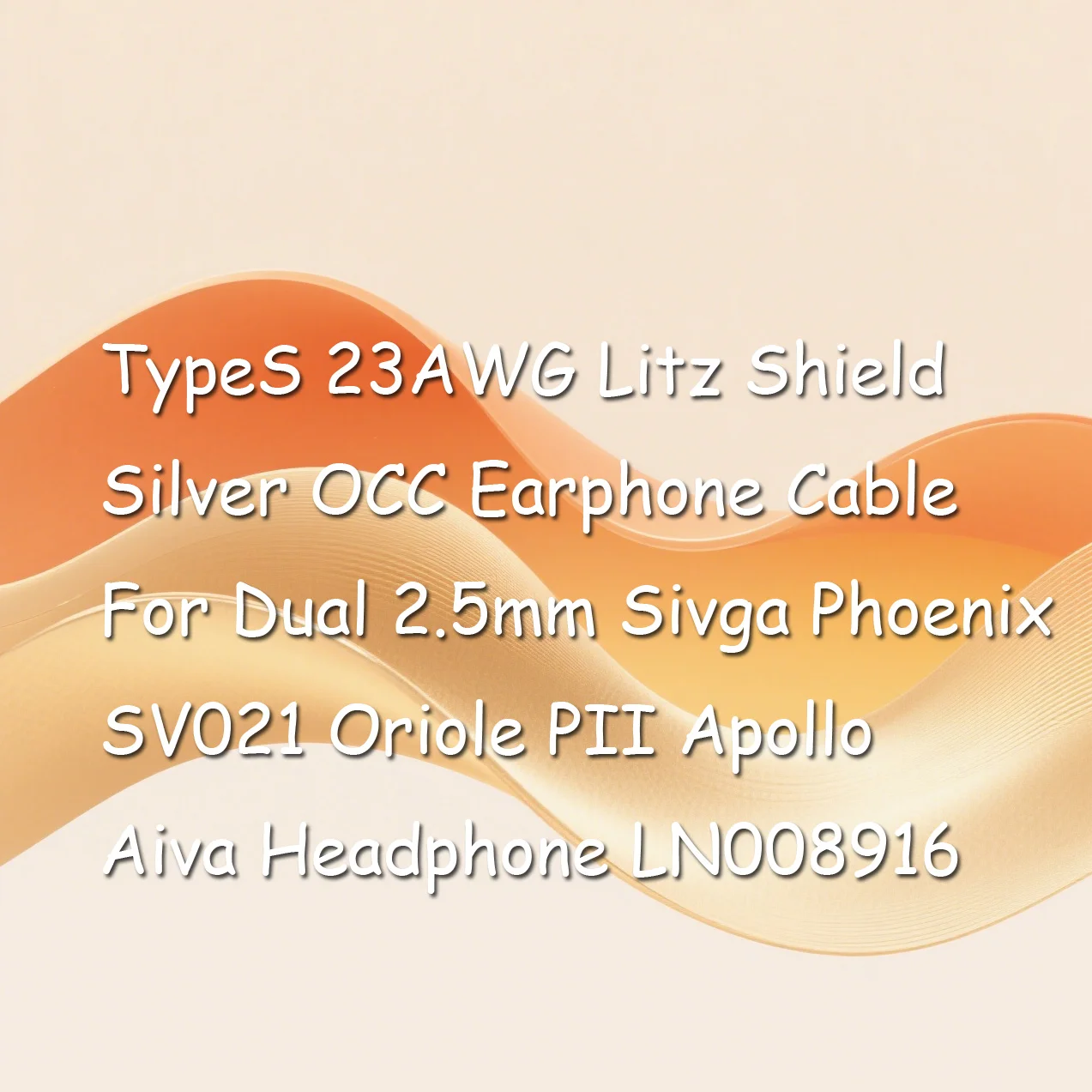 Types 23AWG Litz Sh…
