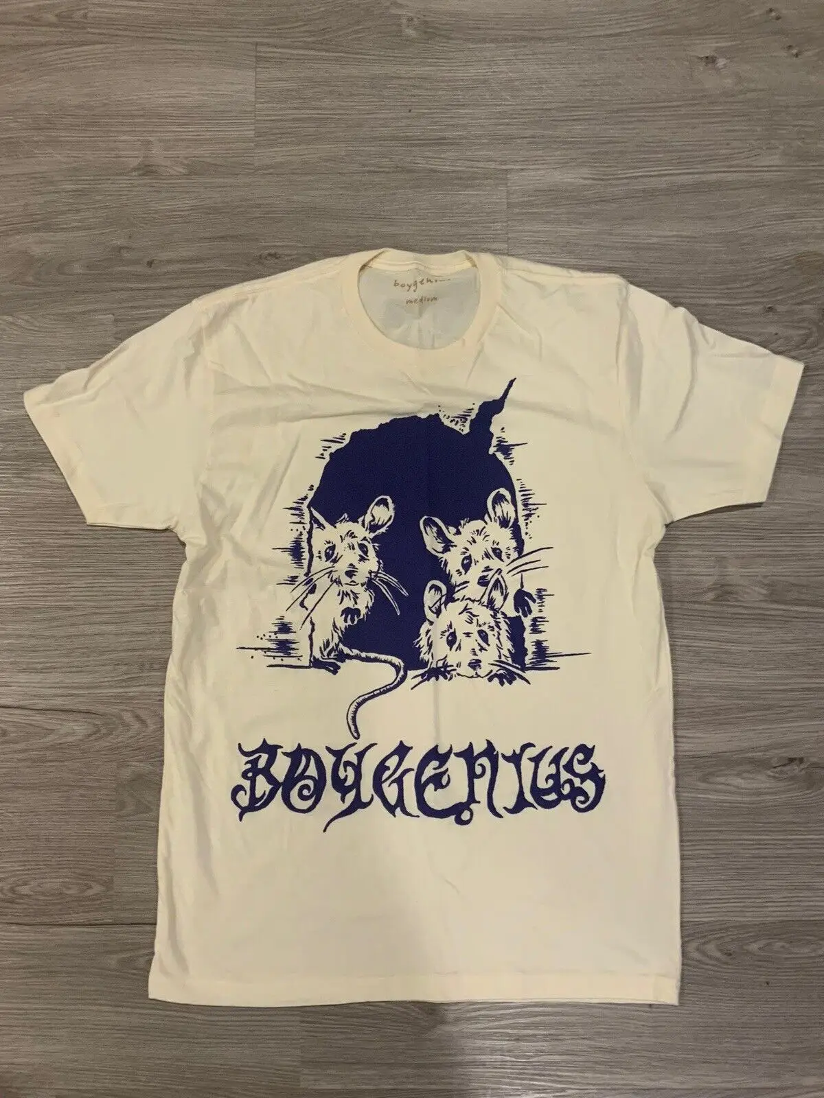 BOYGENIUS TOUR T-Shirt 2023 Size Medium ivory