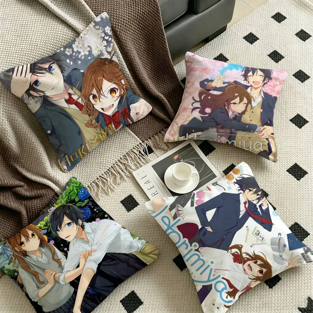 Anime Figure Horimiya Lucky Dragon pillow cover sofa cushion cover home room decoration children gift