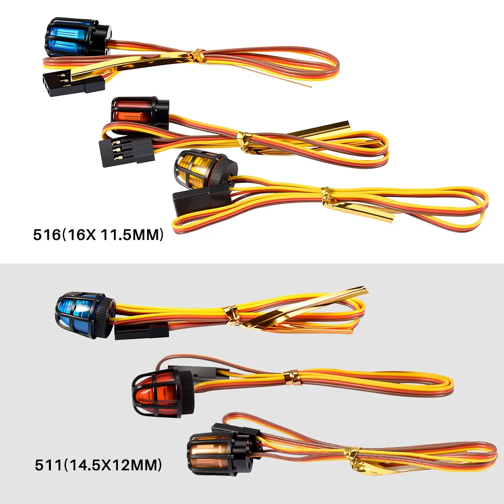 AUSTARHOBBY Jasne Lampy LED Alarmowe CH3 z Efektem Stroboskopu do Traktorów RC, Koparek Policyjnych i Pojazdów Budowlanych