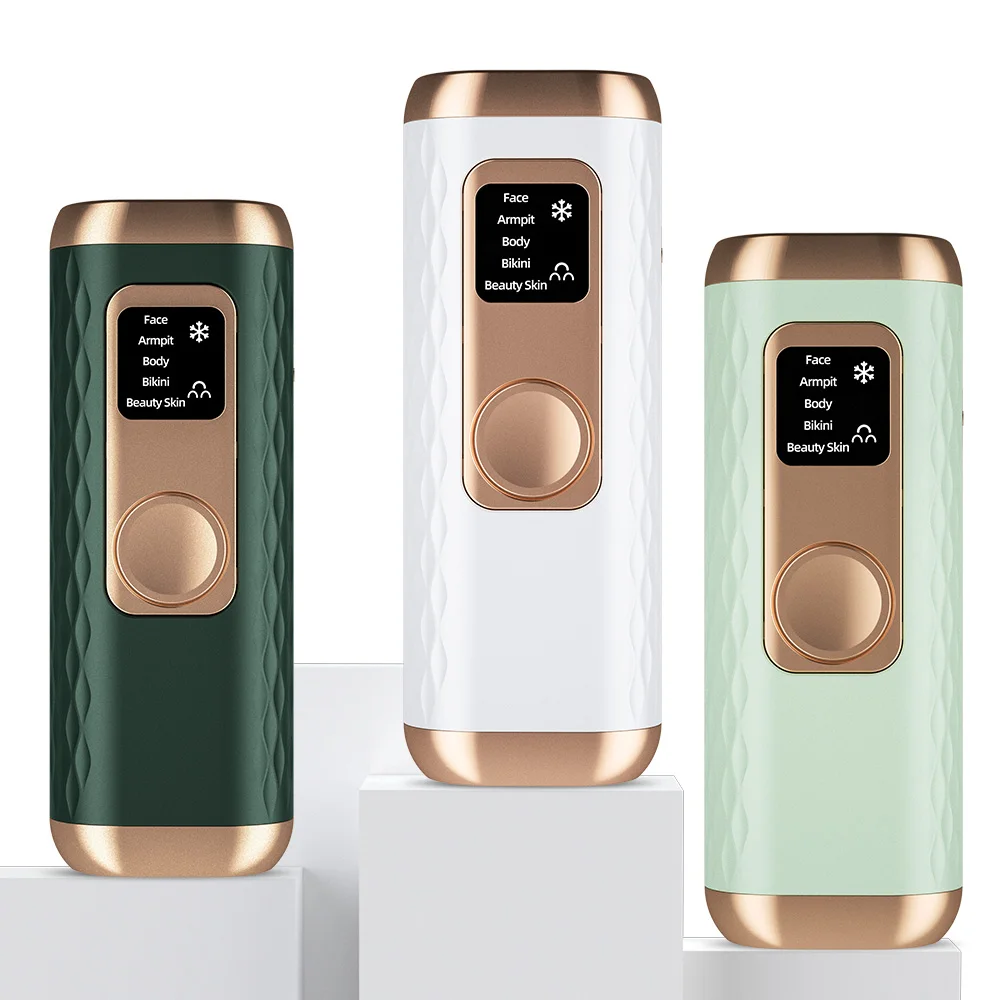 미니 Ipl 제모 장치 무통 제모기 얼음 냉각 얼굴 피부 제모 제모기 남성과 여성을위한 가정용