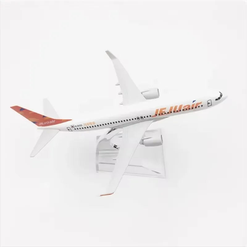 1/400 Scale Jeju Air B-737 Model Simulation Passenger Aircraft Alloy Collectible Commemorative B737