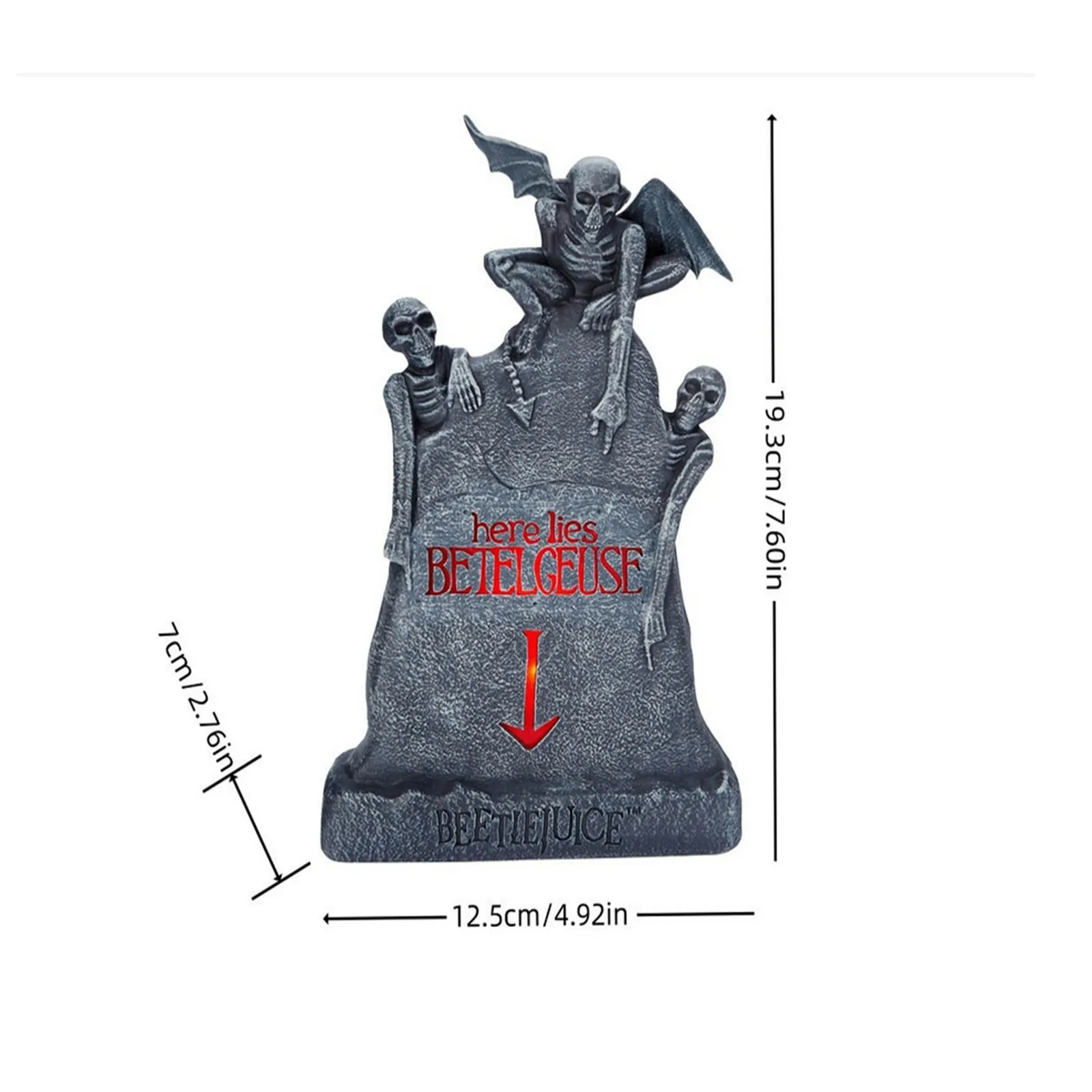 Spirit Halloween  Led Here Lies  Tombstone Decoration Licensed  Halloween Decor